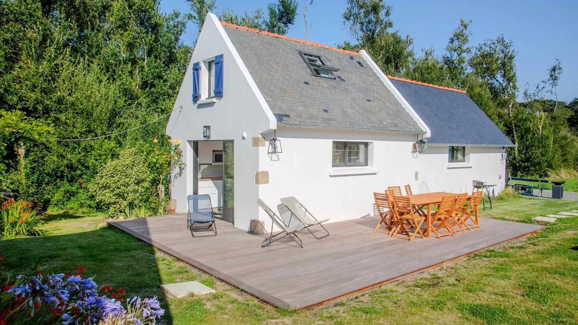 300 M De La Mer - Maison Pour 4 Avec Jardin Penvenan